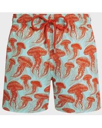 Vilebrequin - Stretch Short Swim Shorts Jellyfish Dance - Lyst