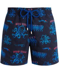 Vilebrequin - Swim Shorts Embroidered Au Merlu Rouge - Limited Edition - Lyst