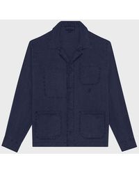 Vilebrequin - Linen Solid Overshirt - Lyst