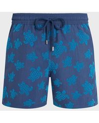 Vilebrequin - Maillot De Bain Homme Floqué Ronde Des Tortues - Lyst