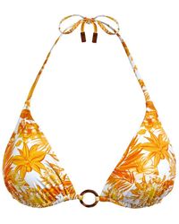 Vilebrequin - Haut de maillot de bain triangle femme tahiti flowers - flox - Lyst