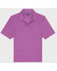 Vilebrequin - Linen Jersey Polo Shirt Solid - Lyst