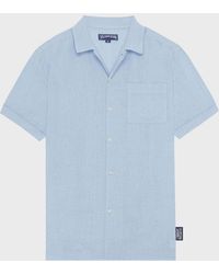 Vilebrequin - Linen Bowling Shirt Solid - Lyst