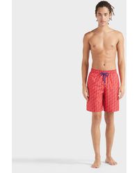 Vilebrequin - Long Ultra-light And Packable Swim Shorts Micro Rondes Des Tortues - Lyst