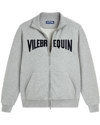 Vilebrequin - Felpa Uomo Cotone Con Zip Intera E Logo Ricamato - Lyst
