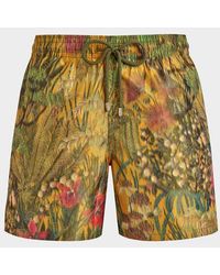 Vilebrequin - Maillot De Bain En Soie Homme Mystère - Lyst