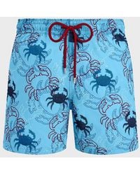 Vilebrequin - Pantaloncini Mare Uomo Ricamati Crab Balloons - Lyst
