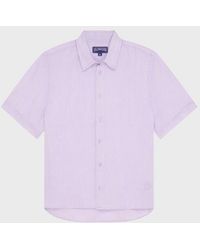 Vilebrequin - Mineral Dye Linen Bowling Shirt - Lyst