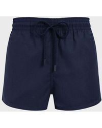 Vilebrequin - Short Woolen Swim Trunks Micro Carreaux- X The Woolmark Company - Lyst