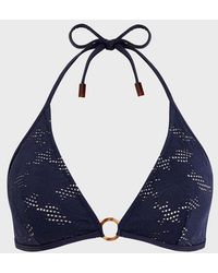 Vilebrequin - Triangle Bikini Top Jacquard Fleur Broderie Anglaise - Lyst