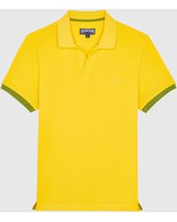 Vilebrequin - Cotton Pique Polo Shirt Solid - Polo - Palan - Yellow - Size S - Lyst