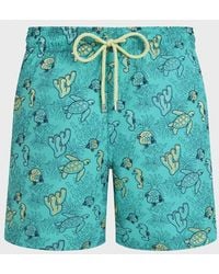 Vilebrequin - Embroidered Swim Shorts Aquatic Life - Lyst