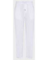 Vilebrequin - Comfort Linen Pants Solid - Pant - Pacha - White - Size S - Lyst