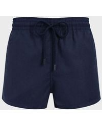 Vilebrequin - Short Woolen Swim Trunks Micro Carreaux- X The Woolmark Company - Lyst