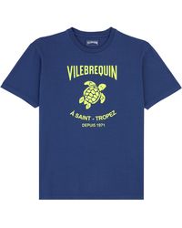 Vilebrequin - Gomy Baumwoll-t-shirt Mit Aufgedrucktem Logo Für Herren - Lyst