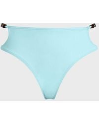 Vilebrequin - High-Waisted Bikini Bottom Pearl Detail Solid - Lyst