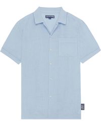 Vilebrequin - Linen Bowling Shirt Solid - Lyst