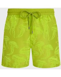 Vilebrequin - Ultra-Light And Packable Swim Shorts Flocked Jellyfish Dance - Lyst
