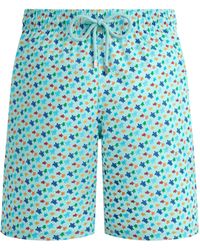 Vilebrequin - Lange Micro Ronde Des Tortues Rainbow Stretch-badeshorts Für Herren - Lyst