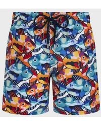Vilebrequin - Micro-Perforated Ultra-Light And Packable Swim Shorts Pacu - Lyst