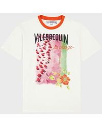 Vilebrequin - Cotton T-Shirt La Plage From The Sky - Lyst