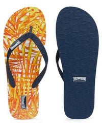 Vilebrequin - Infradito Uomo Da Spiaggia Palm Leaves - Lyst
