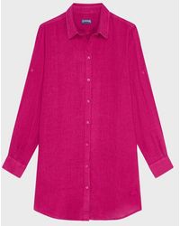 Vilebrequin - Linen Shirt Dress Solid - Lyst