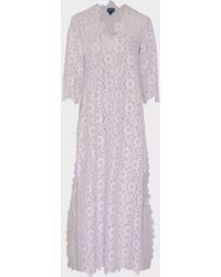 Vilebrequin - Guipure Kaftan Flowers Lace - Lyst