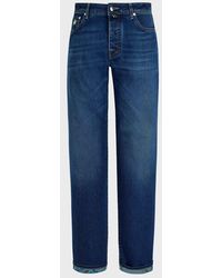 Vilebrequin - 5-Pockets Denim Pants Vendôme Turtles - Lyst