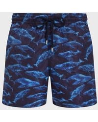Vilebrequin - Swim Shorts Sparkling Whales Monogram Jacquard - Lyst
