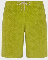 Vilebrequin - Terry Bermuda Shorts Turtles Net Jacquard - Lyst