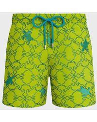 Vilebrequin - Swim Shorts Embroidered Turtles Net - Lyst