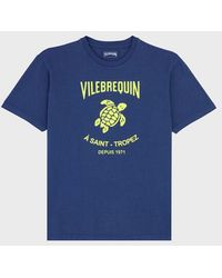 Vilebrequin - Cotton T-Shirt Printed Turtle Logo - Lyst