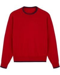 Vilebrequin - Men merino wool cashmere silk crewneck sweater - pullover - pierre - Lyst