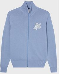 Vilebrequin - Cotton And Cashmere Full Zip Sweater Turtle - Lyst
