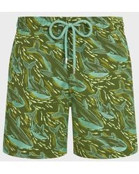 Vilebrequin - Embroidered Swim Shorts Whales Offset - Lyst