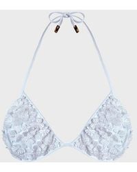 Vilebrequin - Triangle Bikini Top Embroidered Guipure Florale - Lyst