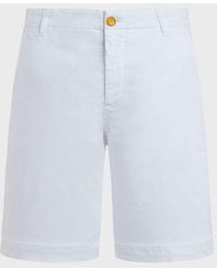 Vilebrequin - Satin Bermuda Shorts Solid - Bermuda - Ponche - White - Size 30 - Lyst