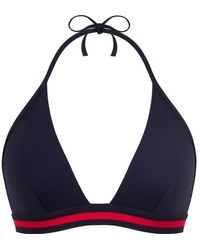 Vilebrequin - Top bikini donna all'americana tinta unita - x ines de la fressange - costume da bagno - fleche - Lyst