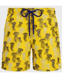Vilebrequin - Embroidered Swim Shorts Jellyfish Dance - Lyst
