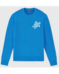 Vilebrequin - Crewneck Cotton And Cashmere Sweater Turtle - Lyst