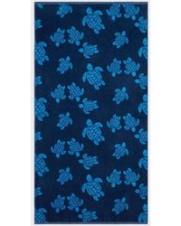 Vilebrequin - Organic Cotton Beach Towel Ronde Des Tortues Jacquard - Lyst
