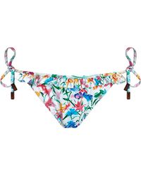 Vilebrequin - Bas de maillot de bain à nouer femme happy flowers - florly - Lyst