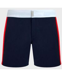 Vilebrequin - Stretch Swim Shorts Flat Belt Color Block - Lyst