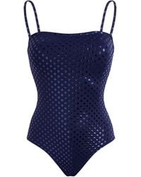 Vilebrequin - Bustier One-Piece Swimsuit Relief Sparkling - Lyst