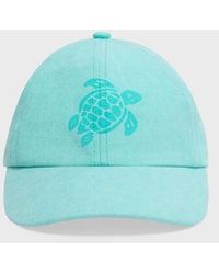 Vilebrequin - Linen Mineral Dye Cap Turtle - Lyst
