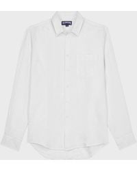 Vilebrequin - Linen Shirt Solid - Shirt - Caroon - White - Size 4xl - Lyst