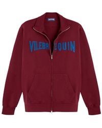 Vilebrequin - Felpa Uomo Con Zip Frontale E Logo Cucito Velvet - Lyst