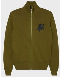 Vilebrequin - Cotton And Cashmere Full Zip Sweater Turtle - Lyst