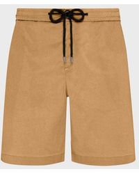 Vilebrequin - And Cotton Bermuda Shorts Satin - Bermuda - Levant - Brown - Size 33 - Lyst